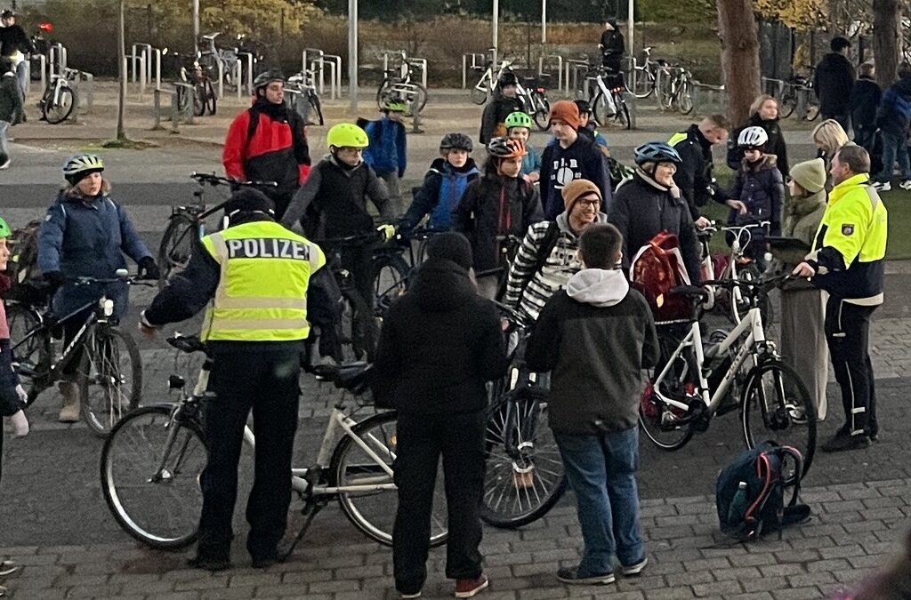 Erfolgreiche Fahrradkontrollen an unserer Schule