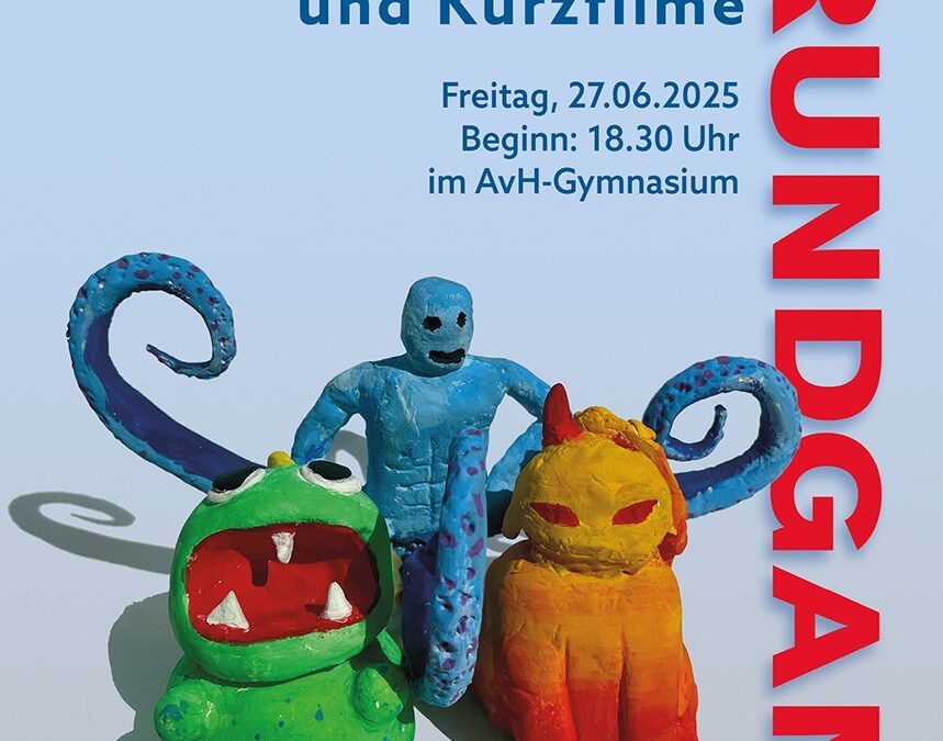 Sommer-Rundgang: Kunstausstellung und Trickfilme am AvH